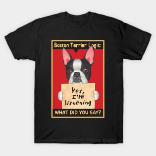 Boston Terrier Logic T-Shirt